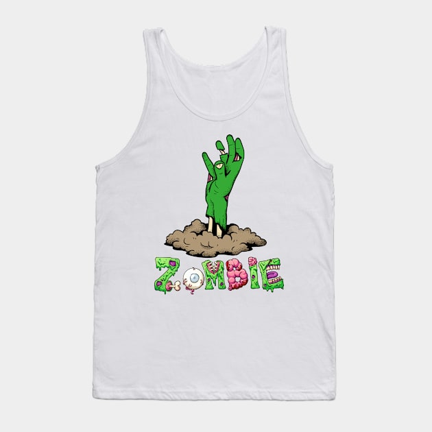 Zombie Hand Tank Top by MZeeDesigns